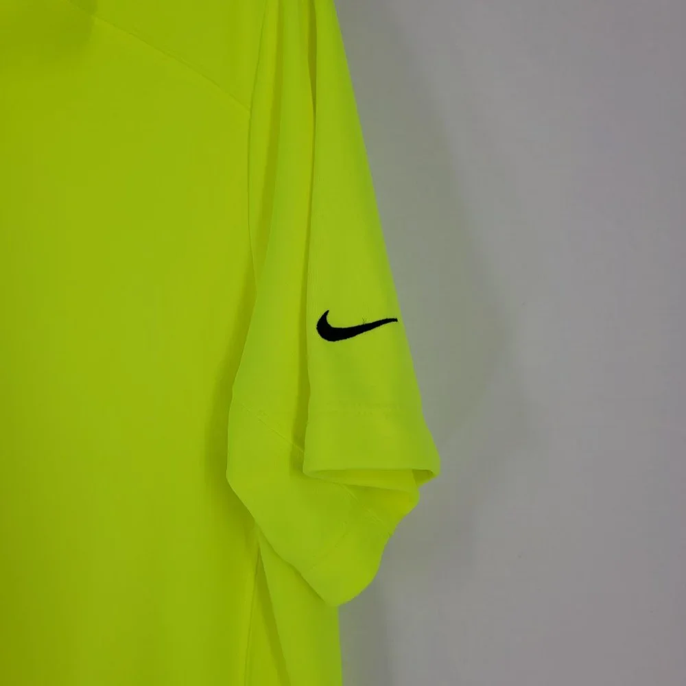 Nike Golf Tour Performance Dri-Fit Polo Shirt Collared Neon Yellow Men's Medium - Picture 5 of 10
